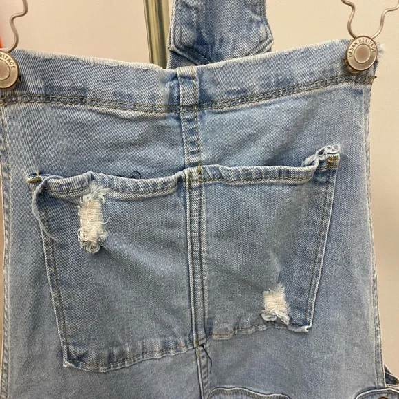 Distressed  overalls - Picture 2 of 7